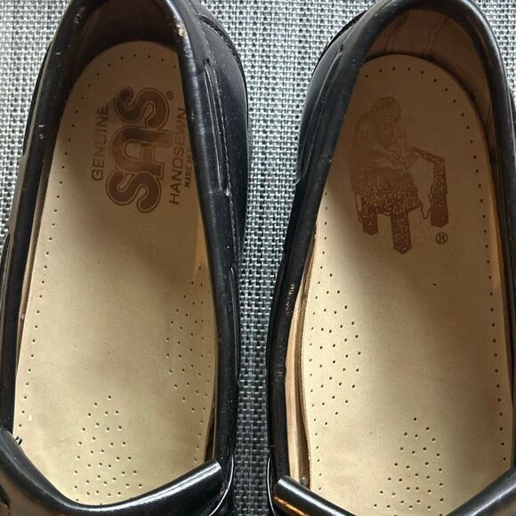 SAS Black Kilite Moc Toe Tassel Slip On Loafer 11.5 S